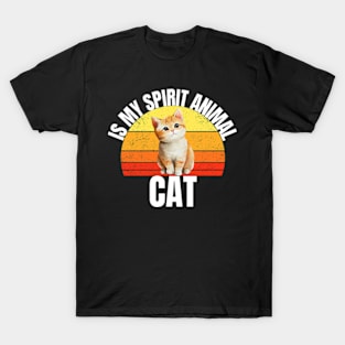 Cat Is My Spirit Animal For kids, Boys, Girls T-Shirt